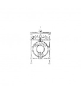 Colgante Barandilla de La Concha Oro Blanco Joyerías Eguzkilore