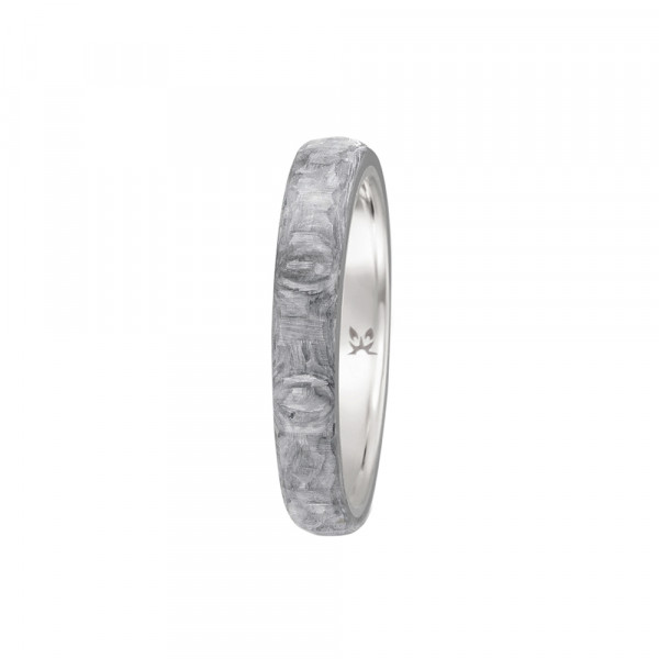 Anillo de Carbono Gris con Titanio