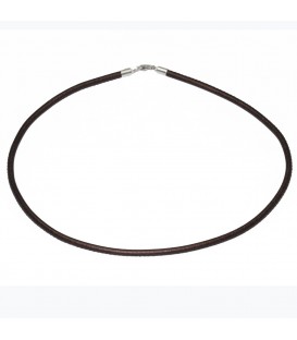 Pulsera Cuero Marrón con Cierre de Plata Joyerías Eguzkilore