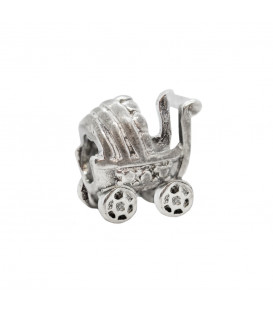 Charm Carrito Bebé de Plata de Eguzkilore