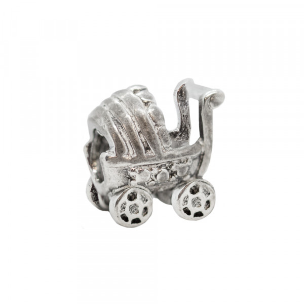 Charm Carrito Bebé de Plata de Eguzkilore