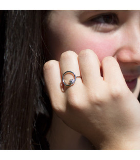 Anillo Luna Llena Plata Joyerías Eguzkilore