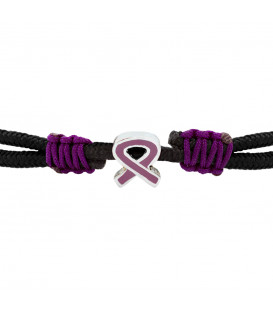 Pulsera Concienciación Contra La Violencia de Género Lazo Morado