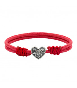 Pulsera Corazón Charm de Plata