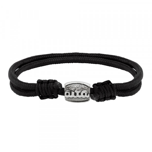 Pulsera Macramé Charm Aita Plata