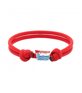 Pulsera Charm Trainera Roja de Plata | Exclusivo Online