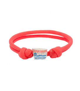 Pulsera Charm Trainera Rosa de Plata | Exclusivo Online