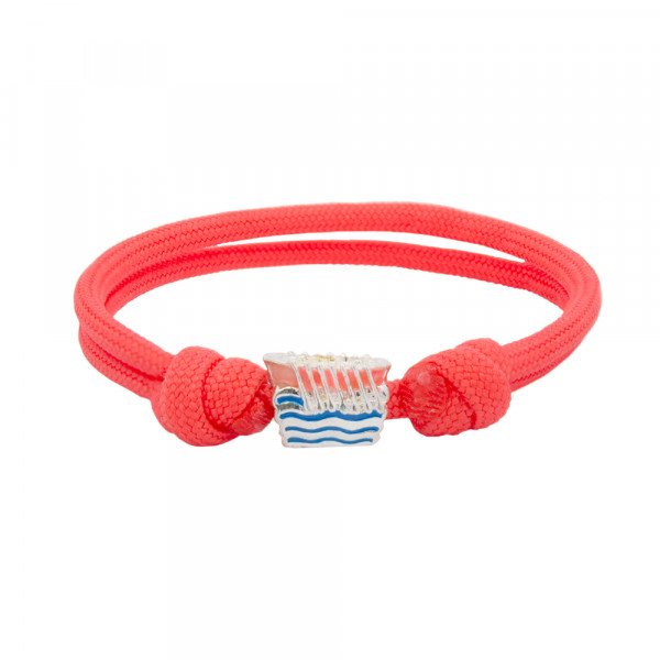 Pulsera Charm Trainera Rosa de Plata | Exclusivo Online