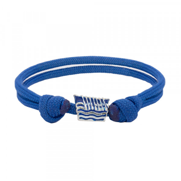 Pulsera Charm Trainera Azul de Plata | Exclusivo Online