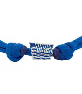 Pulsera Charm Trainera Azul de Plata | Exclusivo Online