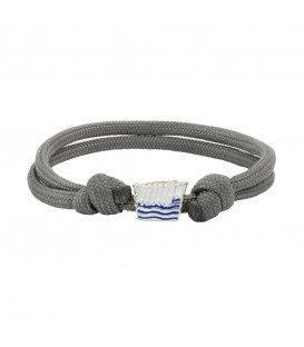 Pulsera Charm Trainera Blanca de Plata | Exclusivo Online