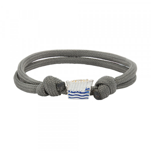 Pulsera Charm Trainera Blanca de Plata | Exclusivo Online