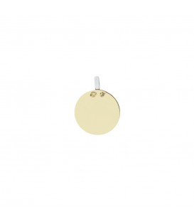 Medalla Ama Oro Amarillo de 14mm con Eguzkilore Personalizable | Exclusivo Online