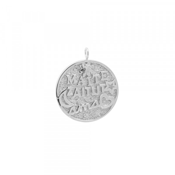 Colgante Maite Zaitut Ama Relieve de Plata