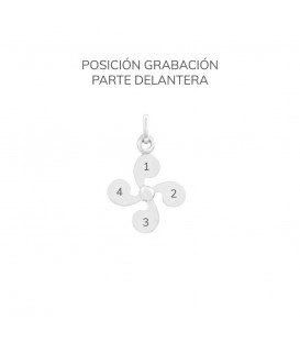 Colgante Lauburu de Plata 20mm Joyerías Eguzkilore