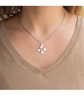 Colgante Lauburu de Plata 20mm Joyerías Eguzkilore