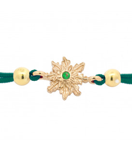 Pulsera Solidaria Basic Colors Verde Eguzkilore Dorado