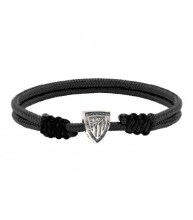 Pulsera Charm Escudo Athletic con Nylon a elegir