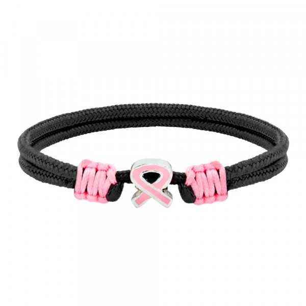 Pulsera Concienciación Contra el Cáncer de Mama Lazo Rosa