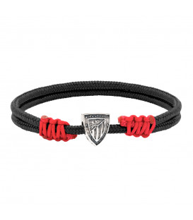 Pulsera Charm Escudo Athletic con Nylon a elegir