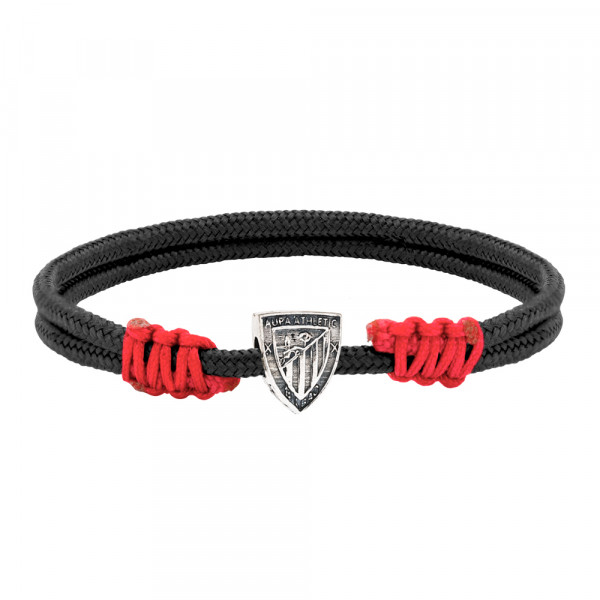 Pulsera Charm Escudo Athletic con Nylon a elegir