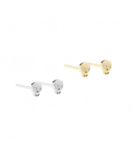 Pack Piercings Calavera de Plata 4 Uds