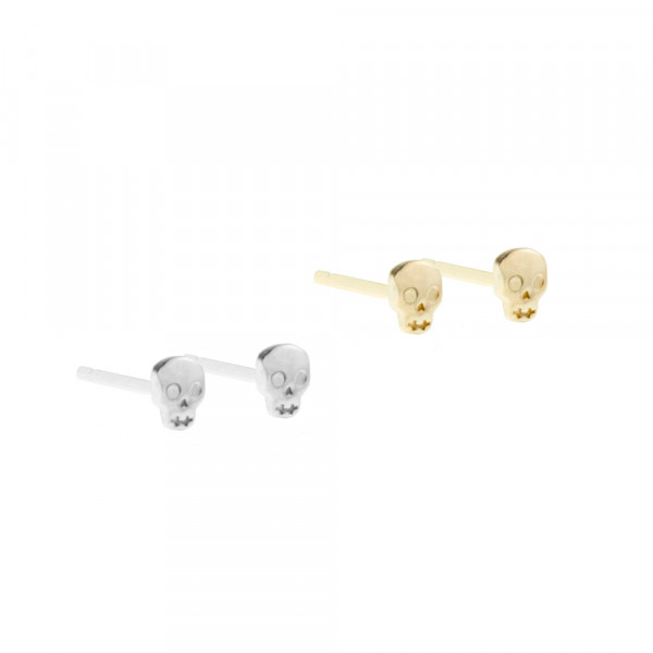 Pack Piercings Calavera de Plata 4 Uds