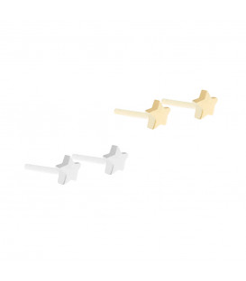 Pack Piercings Estrella de Plata 4 Uds