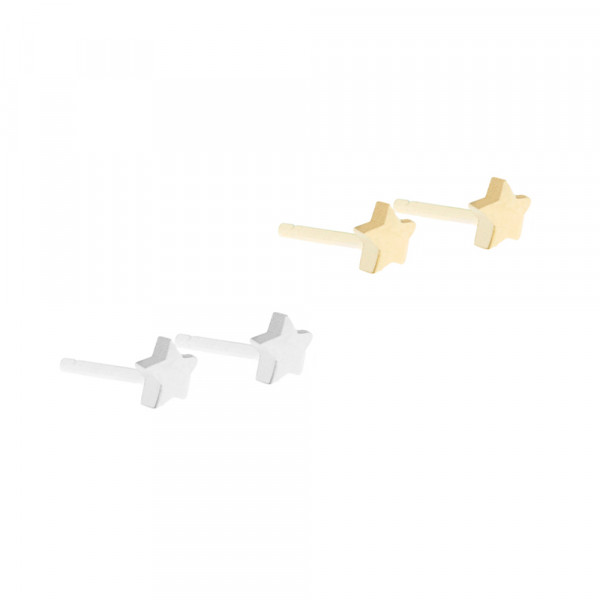 Pack Piercings Estrella de Plata 4 Uds