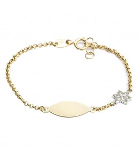 Pulsera Bautizo de Oro Joyerías Eguzkilore