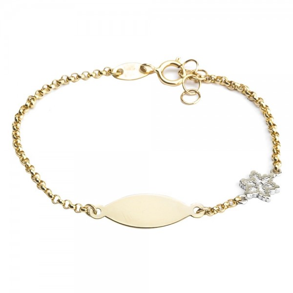 Pulsera Bautizo de Oro Joyerías Eguzkilore