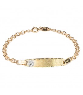 Pulsera Bebé Oro Bicolor 14,5cm Joyerías Eguzkilore