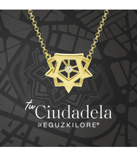 Gargantilla Ciudadela de Plata Dorada