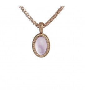 Colgante rosa cristal