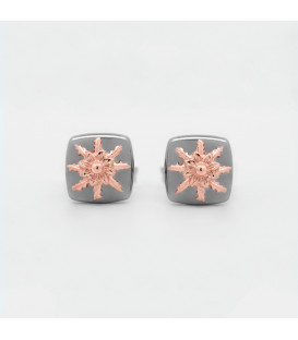 Pendientes Q2 Plata Negra y Eguzkilore Rosa