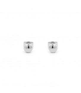 Pendientes Mini Botón Plata Dorada