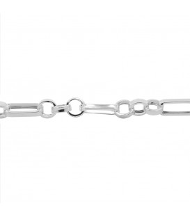 Pulsera Eslabones 3+1 de Plata