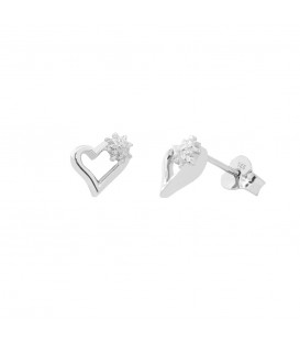 Pendientes Bihotza Plata