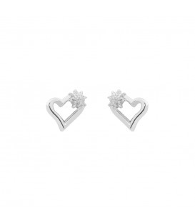 Pendientes Bihotza Plata