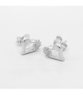 Pendientes Bihotza Plata