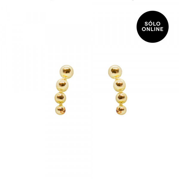 Piercing Trepador Bolitas Oro (2ud.) | Exclusivo Online