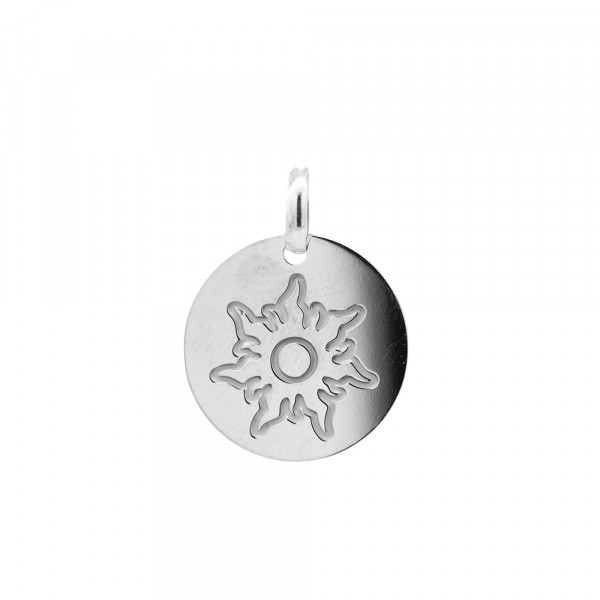 Colgante Medalla Mointain Plata de 18mm