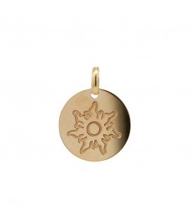 Colgante Medalla Mountain Plata Dorada Personalizable