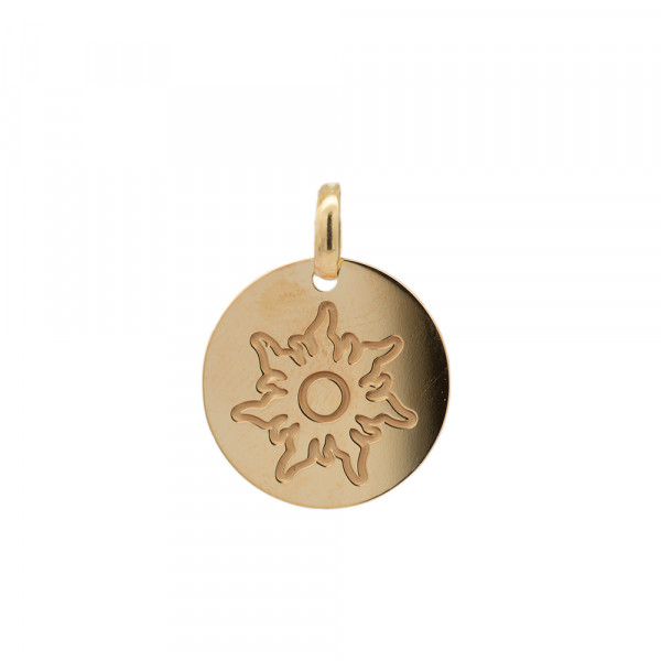 Colgante Medalla Mountain Plata Dorada Personalizable