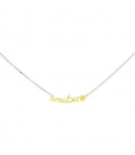 Gargantilla Plata Amatxi Bicolor Joyerías Eguzkilore