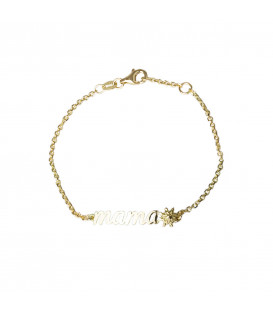 Pulsera Mamá con Eguzkilore de Oro