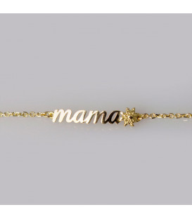 Pulsera Mamá con Eguzkilore de Oro