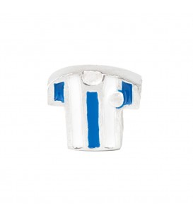 Charm Fútbol Albiazul en Plata Joyerías Eguzkilore