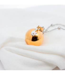 Llamador de Ángeles Dorado y Cadena con Mariposa Personalizable