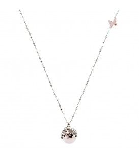 Llamador de Ángeles Árbol de la vida y Circonitas con Mariposa Personalizable